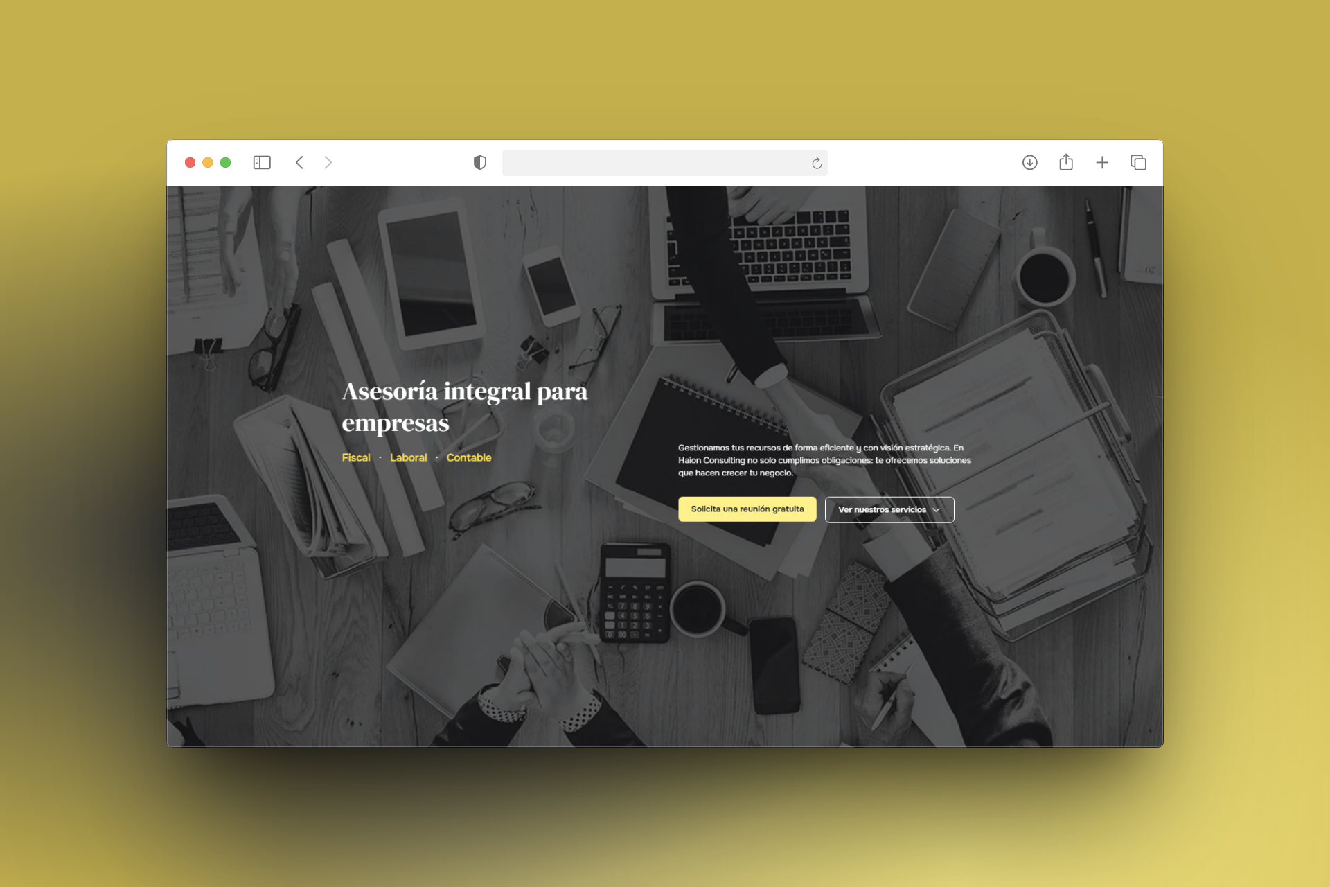 Haion Consulting - Sitio Web Corporativo con CMS